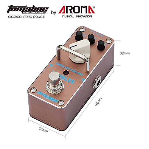Tom'sline Engineering Pedal de efecto de overdrvie DUMBLER ADR-3 Sonido de sobremarcha suave y dinámico cerca del amplificador Pedal de guitarra Dumble de la marca Aroma Music