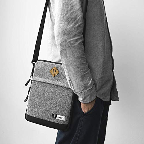 tomtoc 11" Bolso Portátil de Hombro para 11" New iPad Pro, 10,5" New iPad Air 2019, 10,5 iPad Pro, 9,7 iPad, Microsoft Surface Go, Samsung Galaxy Tablet, Ajusta Apple Lápiz y Smart Keyboard, Gris