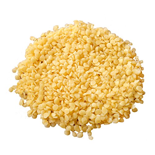 TooGet Pellets de Cera de Abeja Amarilla Pura, Cuentas de Cera de Abeja Natural, Pastillas de Cera de Abeja - Calidad Superior, Calidad Cosmética - 400g