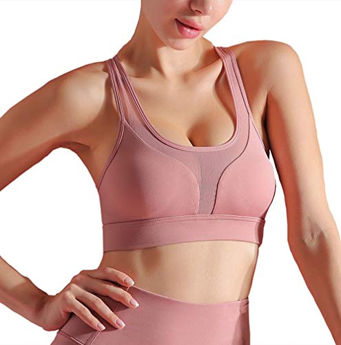 Top Sujetador Deportivo Mujer Aro Deporte De Entrenamiento para Gimnasio Fitness Yoga Bra Deportivas Talla Grande - Sujetadores Deportivos (Verde, M)