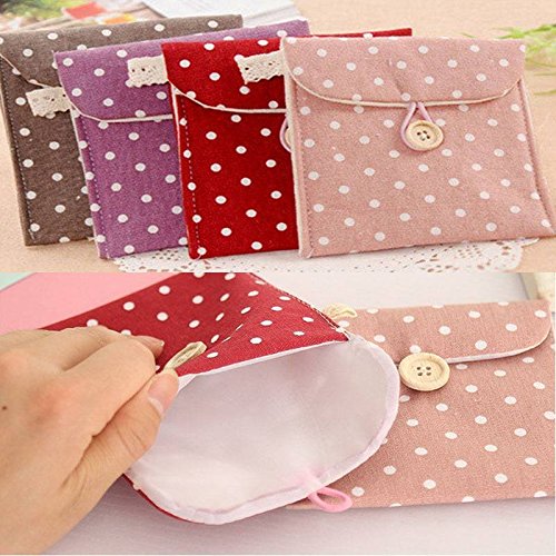 TOPBATHY - Servilletero sanitario con cremallera para lactancia, bolsa para tazones, bolsa de cosméticos de viaje (morado)