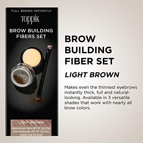 Toppik Set De Fibras Para Cejas (Castaño Claro)