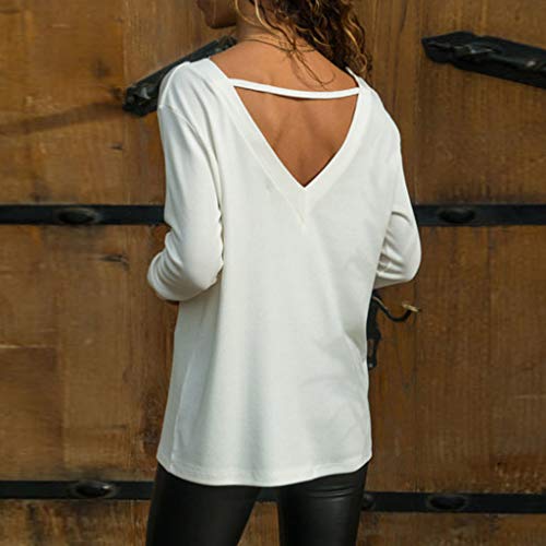 Tops de mujer ZODOF Mujeres Elegante Camisetas de Encaje Floral Mangas Largas See Through T Shirt Camisas Basic Blusa Tops