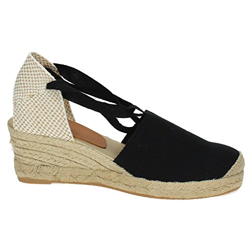TORRES 5000 VALENCIANAS Negras Mujer Alpargatas Negro 38