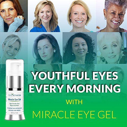 Total Activation anti arrugas milagro eye gel anti aging suero de colágeno y tóner para los hombres y las mujeres 0,5 onza