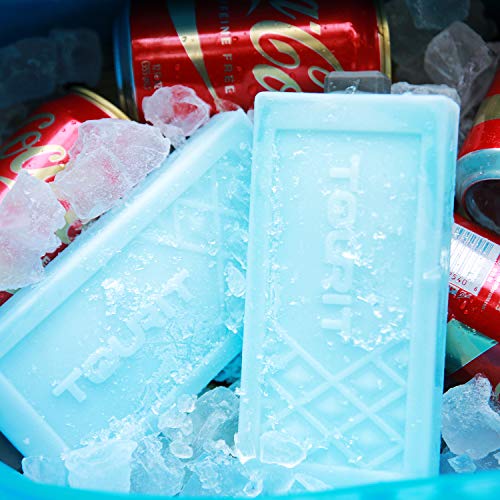 TOURIT - Paquetes de Hielo Reutilizables de Larga duración para refrigeradores, Mochila refrigeradora, Bolsas de Almuerzo/Cajas, Camping, Playa, Picnic, Pesca y más, 2 Unidades