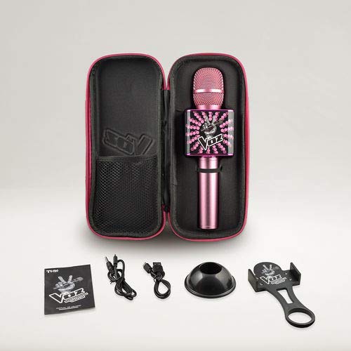 Toy Lab Micrófono Karaoke Oficial La Voz Rosa y Negro, color (SD007)