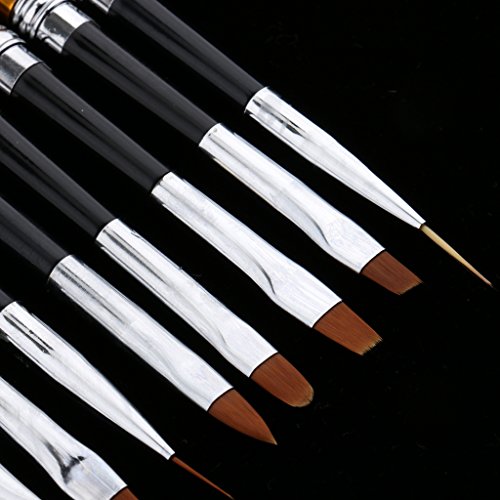 Toygogo 10PCS Nail Art Design Brushes Set Gel UV Drawing Painting Dotting Polish Brush Pencil Kit