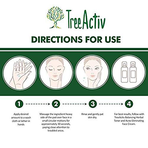 Tratamiento facial natural para eliminar el acné y limpiar la piel, jabón castillo de azufre, carbón vegetal, vitamina C, menta de menta, hombres y mujeres, adolescentes, sensible y sin perfume.