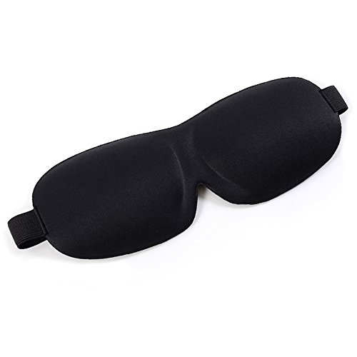 TRDyj Máscara de Ojos para Dormir Máscara para Dormir Correa Ajustable Copa contorneada 3D Buenas Noches Sombra de Ojos para Hombres de Mujeres, Confort Suave con los Ojos vendados Ideal para Viajes,