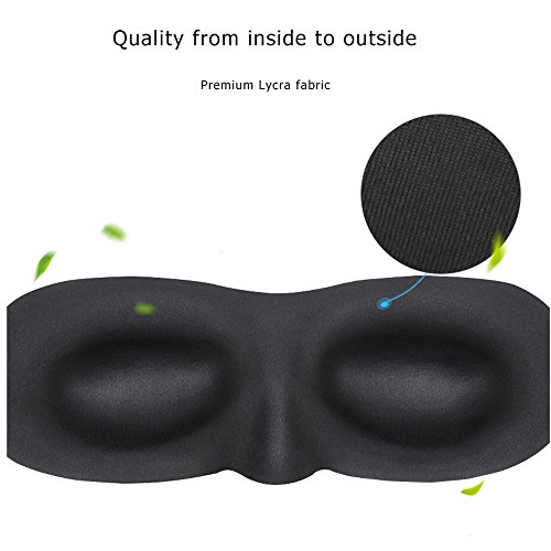 TRDyj Máscara ocular para dormir Máscara para dormir Correa ajustable Copa contorneada 3D Buenas noches Sombra de ojos para mujeres Hombres, Confortables y suaves con los ojos vendados Ideal para viaj