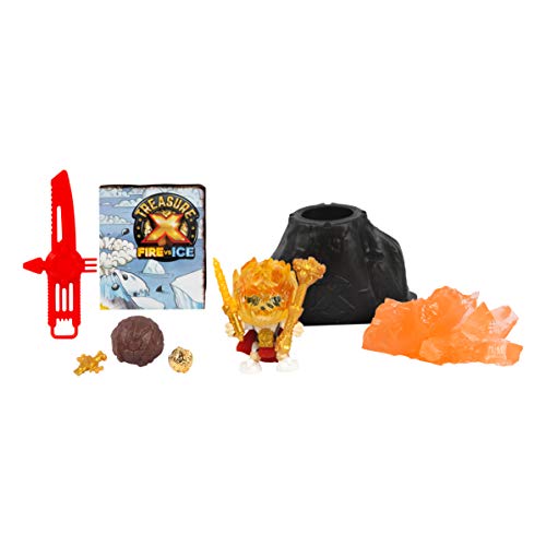 Treasure X- Dino Hunter Pack. Fire VS Ice, Set Figuras de Caza Tesoros, niñas a Partir de 5 años (FAMOSA 700015740) , color/modelo surtido