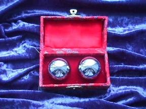 Trend Import Qi Gong Bolas, Color Plateado, 45 mm