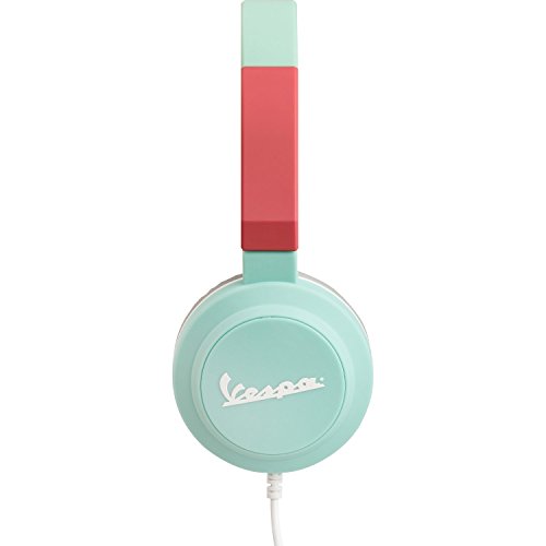 Tribe Vespa - Auriculares on-ear con micrófono I Auriculares Cascos para Iphone, Android, Movil, PS4, XBOX, PC, Computador - diseño Acquamarina