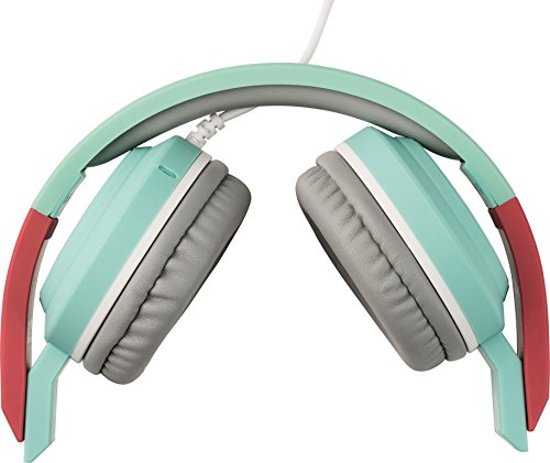 Tribe Vespa - Auriculares on-ear con micrófono I Auriculares Cascos para Iphone, Android, Movil, PS4, XBOX, PC, Computador - diseño Acquamarina