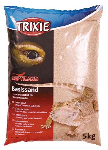 TRIXIE Arena básica para Terrarios, 5 kg, Amarilla, Reptiles