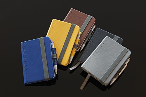 TROIKA NPP25/YE Amarillo A7 128hojas - Cuaderno (128 hojas, Amarillo, Monótono, A7, Imitación piel, 1 bolsillos)