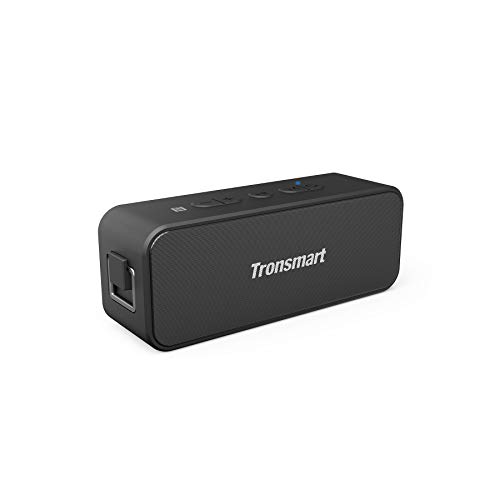 Tronsmart T2 Plus Altavoz Bluetooth 20W, Altavoz Portátil Impermeable IPX7, 24 Horas de Reproducción, Sonido Estéreo TWS, Bluetooth 5.0, Asistente de Voz y Manos Libres para Hogar, Playa, Viajes