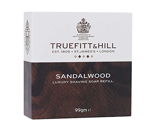 Truefitt & Hill 99 G lujo de sándalo afeitado Jabón Refill
