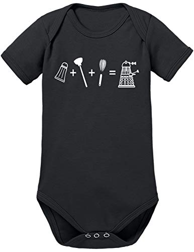 TShirt-People Evolution Dalek - Body para bebé Negro 0-3 Meses