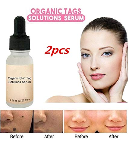TTCPUYSA 2pcs Organic Tags Solutions Serum,Mole and Skin Tag Remover and Repair Cream Oil, Effectively Remove Freckle Pigmented/Melanin Spots/Face Wart Tag