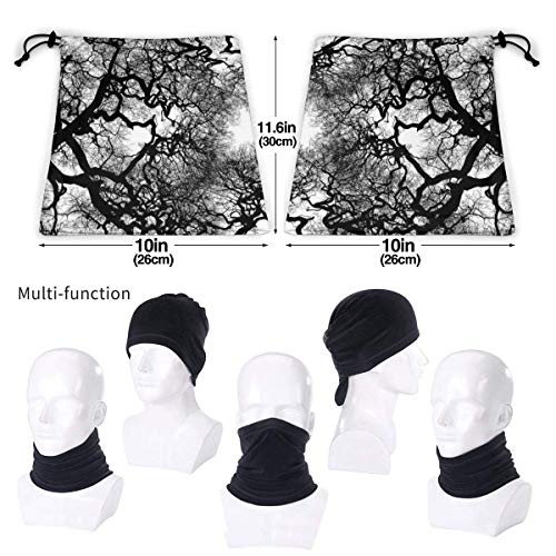 Tubo de polainas de cuello reversible con cuello de venas de venas de árbol, Versatilidad Diadema para calentador de oídos para hombres y mujeres