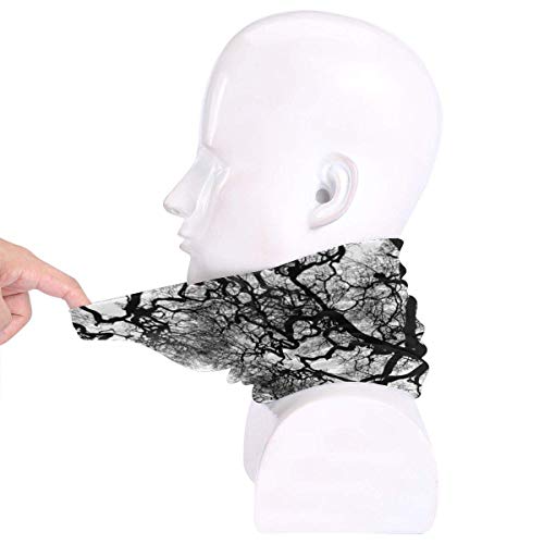 Tubo de polainas de cuello reversible con cuello de venas de venas de árbol, Versatilidad Diadema para calentador de oídos para hombres y mujeres