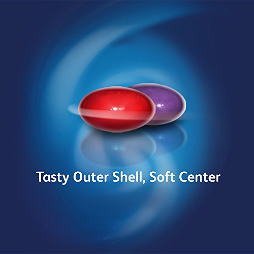 TUMS Chewy Bites Surtido de bayas antiácidas para aliviar la acidez estomacal, 60 unidades