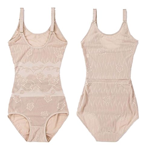 Tuopuda Body Faja Reductora Mujer Abdomen con Gancho,cómodo y Ligero Corsé Faja para presumir de Buena Figura sin Costuras (XXL(Waist 24.6-29.6 Inch), Beige)