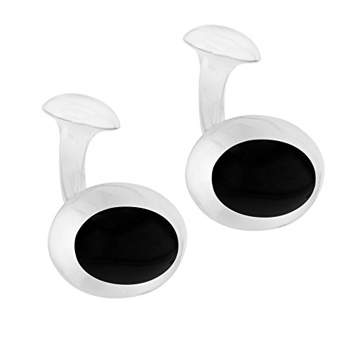 Tuscany Silver 8.74.0662 - Gemelos de plata, con ónice