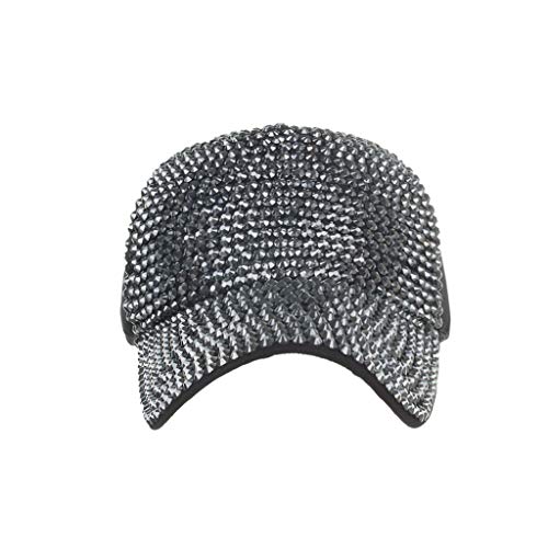 TWIFER Hombres Mujeres Gorras de béisbol Moda Ajustable Gorra de algodón Estrella Gorra de Diamantes de imitación Nueva Unisex Gorra de béisbol algodón Mezclado