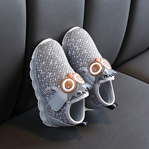 TWIFER LED Zapatos Verano Ligero Transpirable Zapatillas de 7 Colores de Luces Carga Deporte de Zapatillas con Luces Los Regalos para Niños Niñas Deporte Respirable Adolescentes