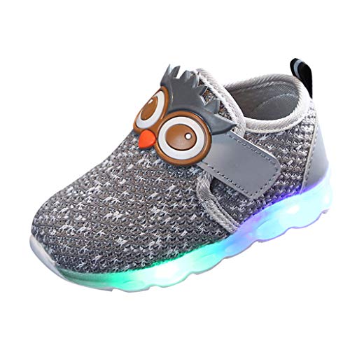 TWIFER LED Zapatos Verano Ligero Transpirable Zapatillas de 7 Colores de Luces Carga Deporte de Zapatillas con Luces Los Regalos para Niños Niñas Deporte Respirable Adolescentes