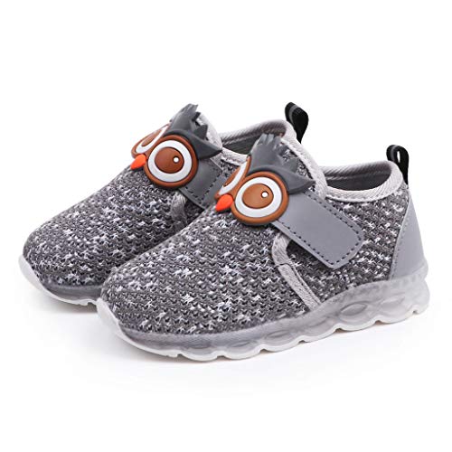 TWIFER LED Zapatos Verano Ligero Transpirable Zapatillas de 7 Colores de Luces Carga Deporte de Zapatillas con Luces Los Regalos para Niños Niñas Deporte Respirable Adolescentes