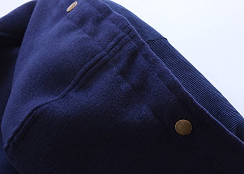 TXYSEFS - Abrigo con Capucha para Niños Caliente Calentito Cálido Suave Chaqueta para Niñas de Invierno Acolchado Trenca Jacket Coat Outwear for Kids Boys - 6-7 Años - Azul