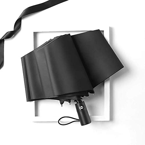 TYHG Paraguas automático Tri-Fold 3d impreso lindo gato con gafas de sol impermeable lluvia paraguas interior impresión para uso diario