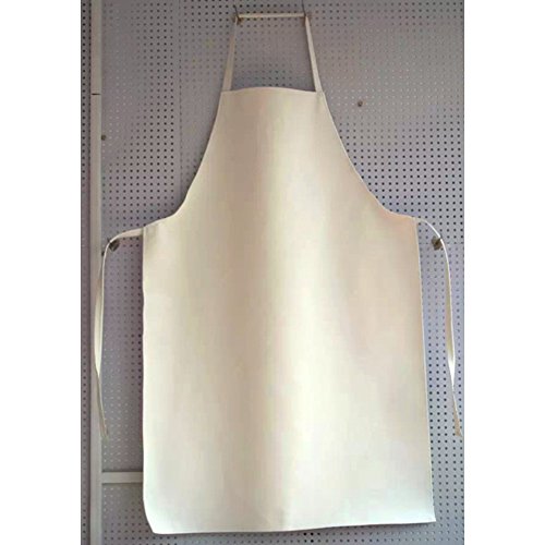 TY&WJ Impermeable Delantal,Profesional babero delantales Aceite Pvc a prueba de polvo Sin mangas Delantal Bañar mascotas Pintura Artesanias Pero Las mujeres-Blanco