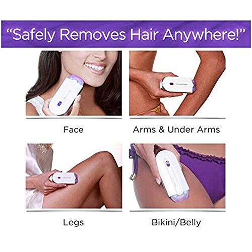 Tzfdgty Finishing Touch Face Body Hair Remover Afeitadora láser inductiva para depilación con Sensor de luz Instantánea sin Dolor sin Dolor para Mujeres y Hombres