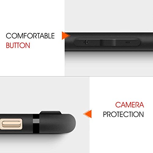 UBEGOOD Funda iPhone 6s, iPhone 6 Caso, Carcasa iPhone 6s TPU Funda Anti-Rasguño Anti-Golpes Ultra Slim Cover Protectora TPU Bumper Silicona Case para iPhone 6s / iPhone 6 Protectora Funda - Negro