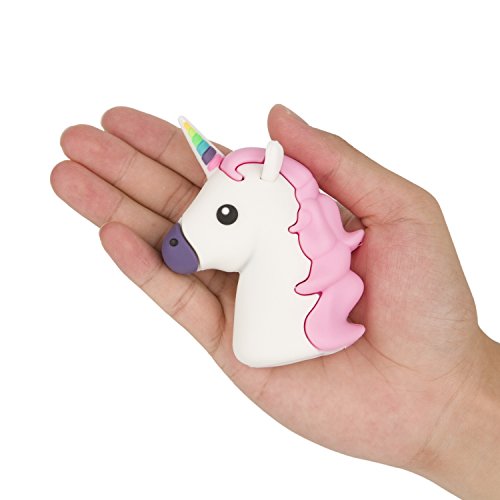UBMSA cargador unicornio 2600mAh Cargadores Horse,portátil de la batería Diversión Pokemon GO,cargador externo del banco de la energía para el iPhone,Samsung,compatible con todos los smartphones