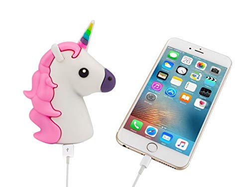 UBMSA cargador unicornio 2600mAh Cargadores Horse,portátil de la batería Diversión Pokemon GO,cargador externo del banco de la energía para el iPhone,Samsung,compatible con todos los smartphones