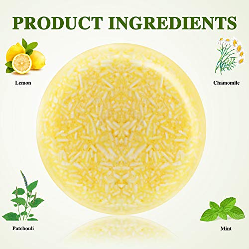 Ucradle Barra de Champú, Champú y Acondicionador 100% Natural Vegan Hair Shampoo Bar Varias Plantas Essence Hand Shampoo Bar, Apto para todo tipo de cabello
