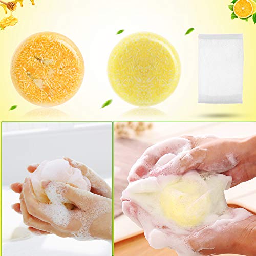 Ucradle Barra de Champú, Champú y Acondicionador 100% Natural Vegan Hair Shampoo Bar Varias Plantas Essence Hand Shampoo Bar, Apto para todo tipo de cabello