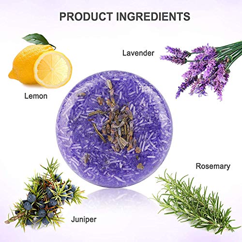 Ucradle Shampoo Bar, 100% Natural Vegan Hair Shampoo Bar Varias Plantas Essence Hand Shampoo Bar, Apto para todo tipo de cabello