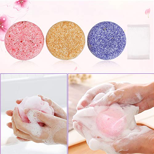 Ucradle Shampoo Bar, 100% Natural Vegan Hair Shampoo Bar Varias Plantas Essence Hand Shampoo Bar, Apto para todo tipo de cabello