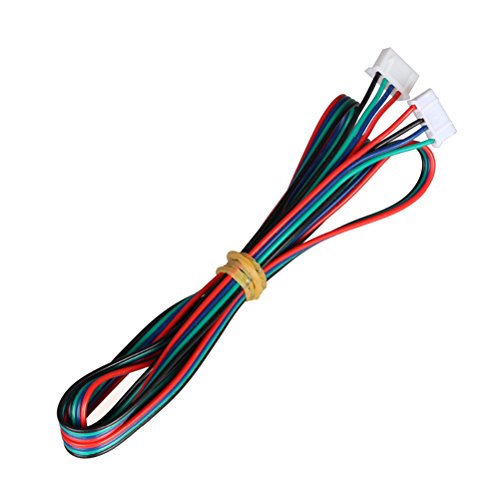 UEETEK 10 Piezas Cable para Motor de impresora 3D paso a paso HX2.54 4 pin a 6 pin Conector Cable 1M