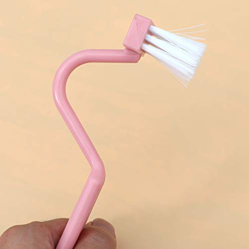 UEETEK 5 en forma de V aseo cepillos esponjas mango limpieza cepillos limpiadores (Color al azar)