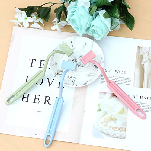 UEETEK 5 en forma de V aseo cepillos esponjas mango limpieza cepillos limpiadores (Color al azar)