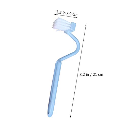 UEETEK 5 en forma de V aseo cepillos esponjas mango limpieza cepillos limpiadores (Color al azar)