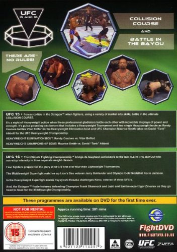 UFC 15 & 16 : Collision Course + Battle of the Bayou [Reino Unido] [DVD]